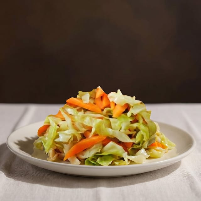 Caribbean Veggie Steamed Cabbage.